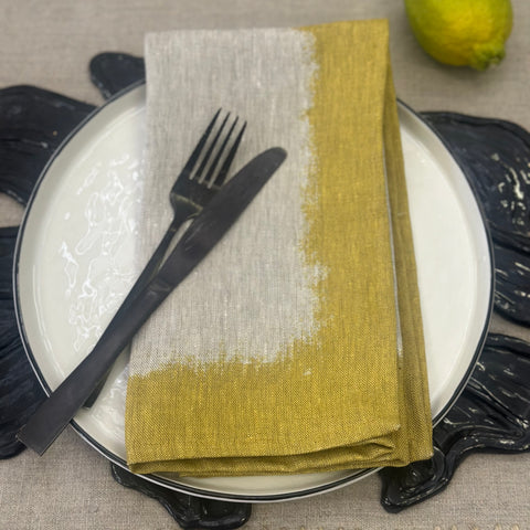 Napkins: Mustard Ombre (printed)