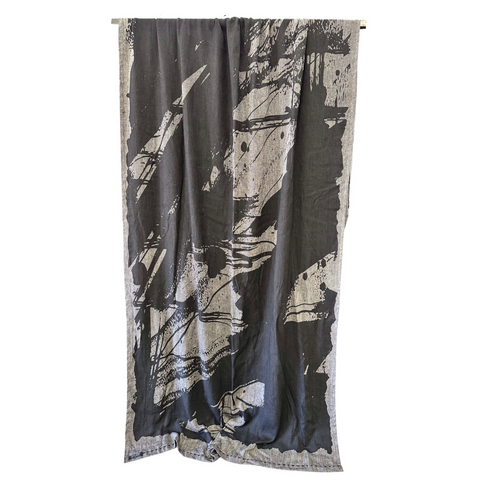 Tablecloth: Black Paint Splashed - 3m x 1.5