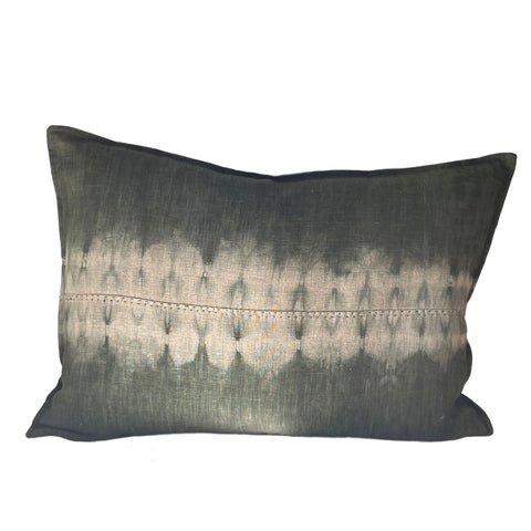 Ombre: Olive - Dipped twice with hand stitched seam - 40x60