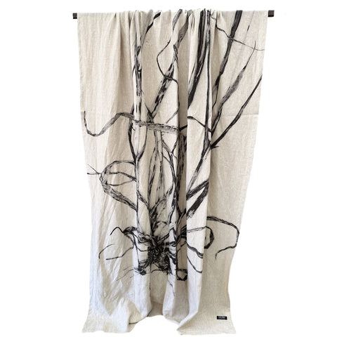 Tablecloth: B&W Roots - 3m x 1.8